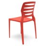 Cadeira para Cozinha Área Gourmet Jardim Empilhável Larsen P03 Vermelho - Lyam Decor - 5