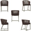 Ver imagem 5 de Mesa com 4 Cadeiras e Noronha Estofado 9 Trama Original Marrom