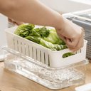 Ver imagem 7 de Cesto Organizador para Geladeira com Tampa - Empilhável e Versátil