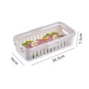 Ver imagem 5 de Cesto Organizador para Geladeira com Tampa - Empilhável e Versátil