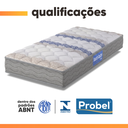 Ver imagem 6 de Cama Box Baú Colchão Solteiro Espuma D33 Guarda Costas Sleep 88x188x55cm Probel - Suporta até