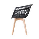 Ver imagem 4 de Kit 4 Cadeiras Web Wood Polipropileno para Sala Varanda e Área Gourmet