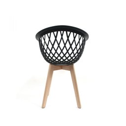 Kit 4 Cadeiras Web Wood Preto - 3