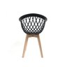 Kit 4 Cadeiras Web Wood Preto - 3