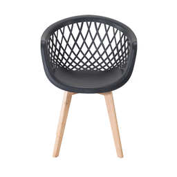 Kit 4 Cadeiras Polipropileno Web Wood La Mobilia: Design Moderno para Sala, Varanda e Gourmet - 4 Kit 4 Cadeiras Polipropileno Web Wood La Mobilia: Design Moderno para Sala, Varanda e Gourmet - 4
