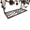 Ver imagem 7 de Bancada de Madeira e Ferro com Rosas em Verniz Para Banheiros Libertas Rosas Artesanato Bancada Rosa