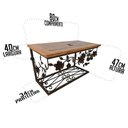 Ver imagem 2 de Bancada de Madeira e Ferro com Rosas em Verniz Para Banheiros Libertas Rosas Artesanato Bancada Rosa