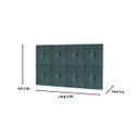 Ver imagem 2 de Painel de Cama Box Botão Solteiro 90 Elegance Cor Azul - Comprar Móveis em Casa