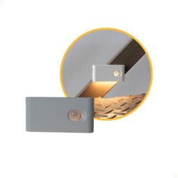 Balizador Noturno C/ Sensor de Movimento Led 2w Recarregável Branco - 1