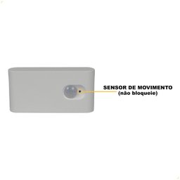 Balizador Noturno C/ Sensor de Movimento Led 2w Recarregável Branco - 3
