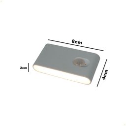Balizador Noturno C/ Sensor de Movimento Led 2w Recarregável Branco - 2