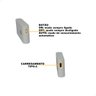 Balizador Noturno C/ Sensor de Movimento Led 2w Recarregável Branco - 4