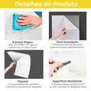 Ver imagem 5 de Kit 10 Placas Autocolantes Mármore Adesivo Vinílico Azulejo Branco Fosco 3d Brinovar