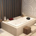Ver imagem 1 de Banheira de Hidromassagem Capri Astra em Gel Coat Gran Luxo 170x80x46cm - P1 - 110v - com Aquecedor