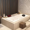 Ver imagem 1 de Banheira de Hidromassagem Capri Astra em Gel Coat Gran Luxo 170x80x46cm - P2 - 220V - com Aquecedor Branco