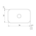 Ver imagem 4 de Cuba de Embutir Basic Aço Inox com Válvula e Sifão 56bl - Tramontina 94085/556