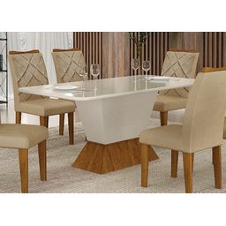 Mesa de Jantar Retangular Moderna - Larissa-1,80x0,90 metros - Leifer Móveis - 2 Mesa de Jantar Retangular Moderna - Larissa-1,80x0,90 metros - Leifer Móveis - 2