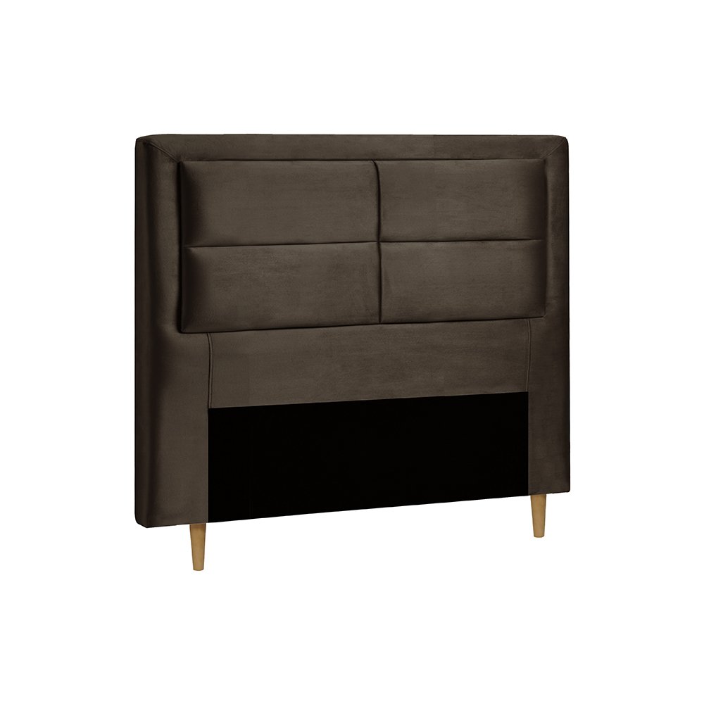 Cabeceira Casal Veludo Estofada Estoril Dobuê Chocolate 140x13x123 é boa?
