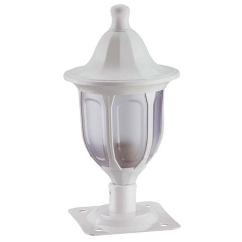 Balizador Branco para Muro Jardim Alumínio Lanterna Termoplástico Modena Dital Iluminação