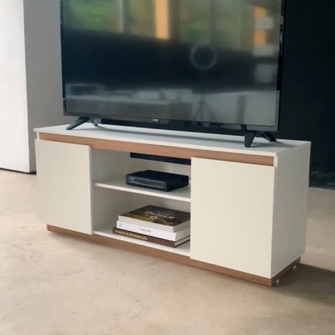 Rack Cava 107cm 2 Portas com Rodapé TV até 50" Byhouse