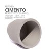 Vaso Decorativo Garrafa Invertida Lisa 8cm Cimento Artesanal Cinza - 3