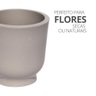 Vaso Decorativo Garrafa Invertida Lisa 8cm Cimento Artesanal Cinza - 4