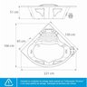 Banheira de Hidromassagem Acapulco Gran Luxo 150x211x51cm - P2 - 220v - sem Aquecedor - 4