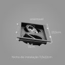 Ver imagem 2 de Spot Embutir Duplo Recuado P/ LED AR70 Save Energy SE-330.2914 ST2836