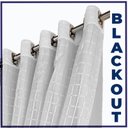 Ver imagem 5 de Cortina Blackout Blecaute Miami 5,00 X 2,60 Quarto Branco