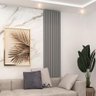 Painel Ripado Placa 50 Cm X 250 Cm 100% Mdf Cinza Nobre Gelius - 1