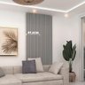 Painel Ripado Placa 50 Cm X 250 Cm 100% Mdf Cinza Nobre Gelius - 3