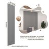 Painel Ripado Placa 50 Cm X 250 Cm 100% Mdf Cinza Nobre Gelius - 4