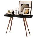 Ver imagem 2 de Aparador Moderno Cantinho do Café Premium Pés Madeira Classic Resistente Decorativo Luxo Cor Preto