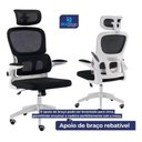 Ver imagem 6 de Cadeira de Escritório Florença - Branca e Preta