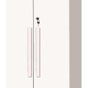 Ver imagem 3 de Multiuso / Sapateira 02 Portas Com Chave Cor Branco Quarto Trinobel