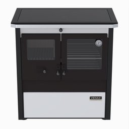 Fogao a Lenha N 1 Le Corbusier Dupla Combustao Branco - 1