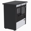 Ver imagem 5 de Fogao a Lenha N 1 Le Corbusier Dupla Combustao Branco