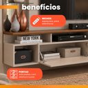 Ver imagem 5 de Painel para TV até 55 Polegadas Intense Off White/Damasco