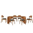 Ver imagem 2 de Mesa de Jantar Tokyo Tampo 180cm Madeira Laminado com 6 Cadeiras Celeste Gold Marrom/Jade/Cinamomo I