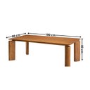Ver imagem 3 de Mesa de Jantar Tokyo Tampo 180cm Madeira Laminado com 6 Cadeiras Celeste Gold Marrom/Jade/Cinamomo I