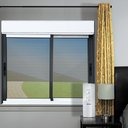 Ver imagem 3 de Janela Alu.Elite 2F.Móv.c/Pers.Integ.Mot.Cont.Rem 140x120 V.Ref.Mix Preto Brimak