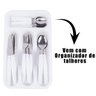 Faqueiro Jogo de Talheres Inox Porta Talher com Divisória - 4