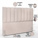 Ver imagem 3 de Cabeceira Cama Box King 195 cm Dália W01 Linho Cru - Lyam Decor