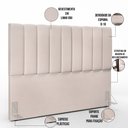 Ver imagem 4 de Cabeceira Cama Box King 195 cm Dália W01 Linho Cru - Lyam Decor