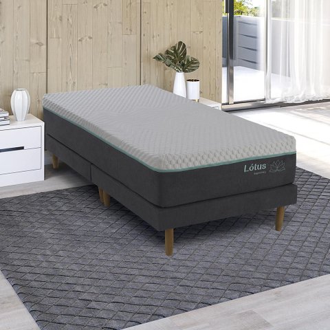 Conjugado Sommier e Colchão Solteiro Lotus Kappesberg 88x188