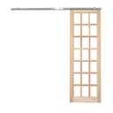 Ver imagem 1 de Porta Correr Quadriculada Kit Aluminio 210x62