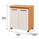 Ver imagem 3 de Balcão para Cooktop 4 Bocas 2 Portas com Tampo em MDF Fox Espresso Móveis