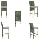Ver imagem 5 de Mesa Bistrô com 2 Banquetas Roma Fendi Corda Náutica Estofado 3 Trama Original