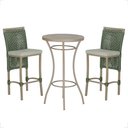 Ver imagem 1 de Mesa Bistrô com 2 Banquetas Roma Fendi Corda Náutica Estofado 3 Trama Original