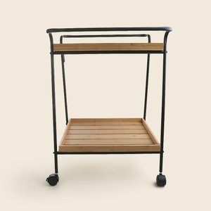 Carrinho Palete Bambu e Aço - A\casa